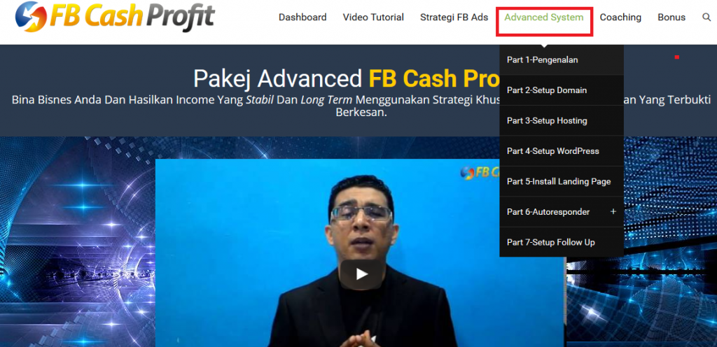 fb cash profit pakej advanced